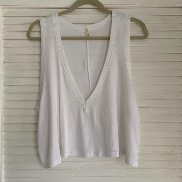 Free People Baring It Cami Top White Size Medium - Picture 6 of 11
